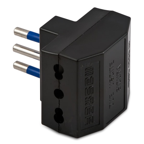 MASTER - ADATT.DOPPIO 10A 2P+T NERO 05630