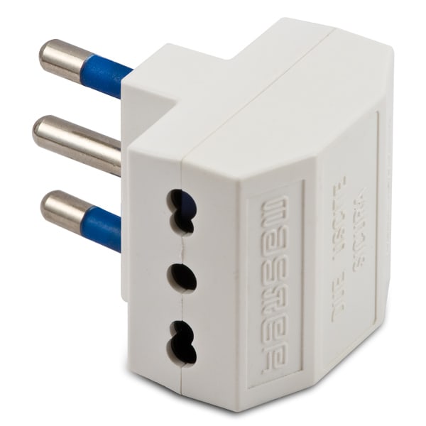 MASTER - ADATT.DOPPIO 16A 2P+T BIANCO 05641