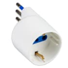 MASTER - ADATTATORE S11/SCHUKO 10A 2P+T BIANCO