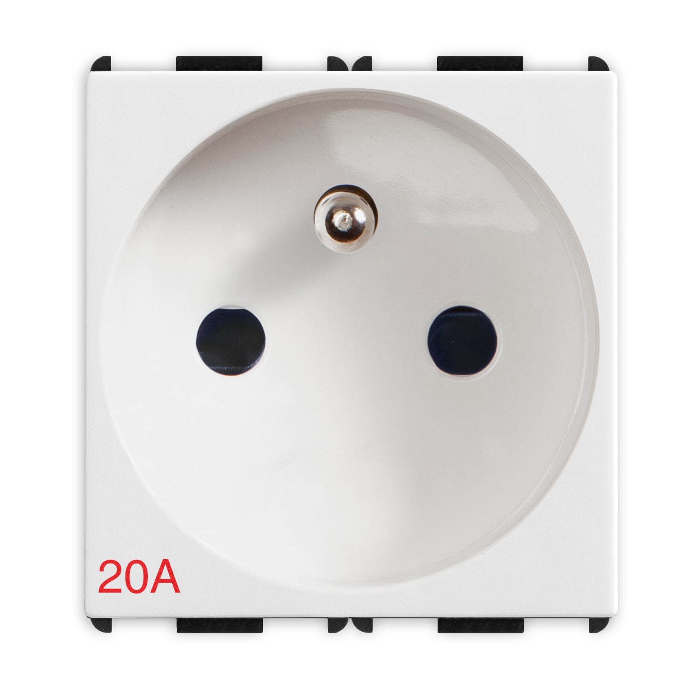 MASTER - PIXIA PRESA 2P+T 20A ST.FRANCESE WHITE 11177.20