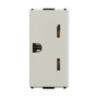 MASTER - PIXIA PRESA 2P+T LATERALE 15A 250V SAND 12186-L