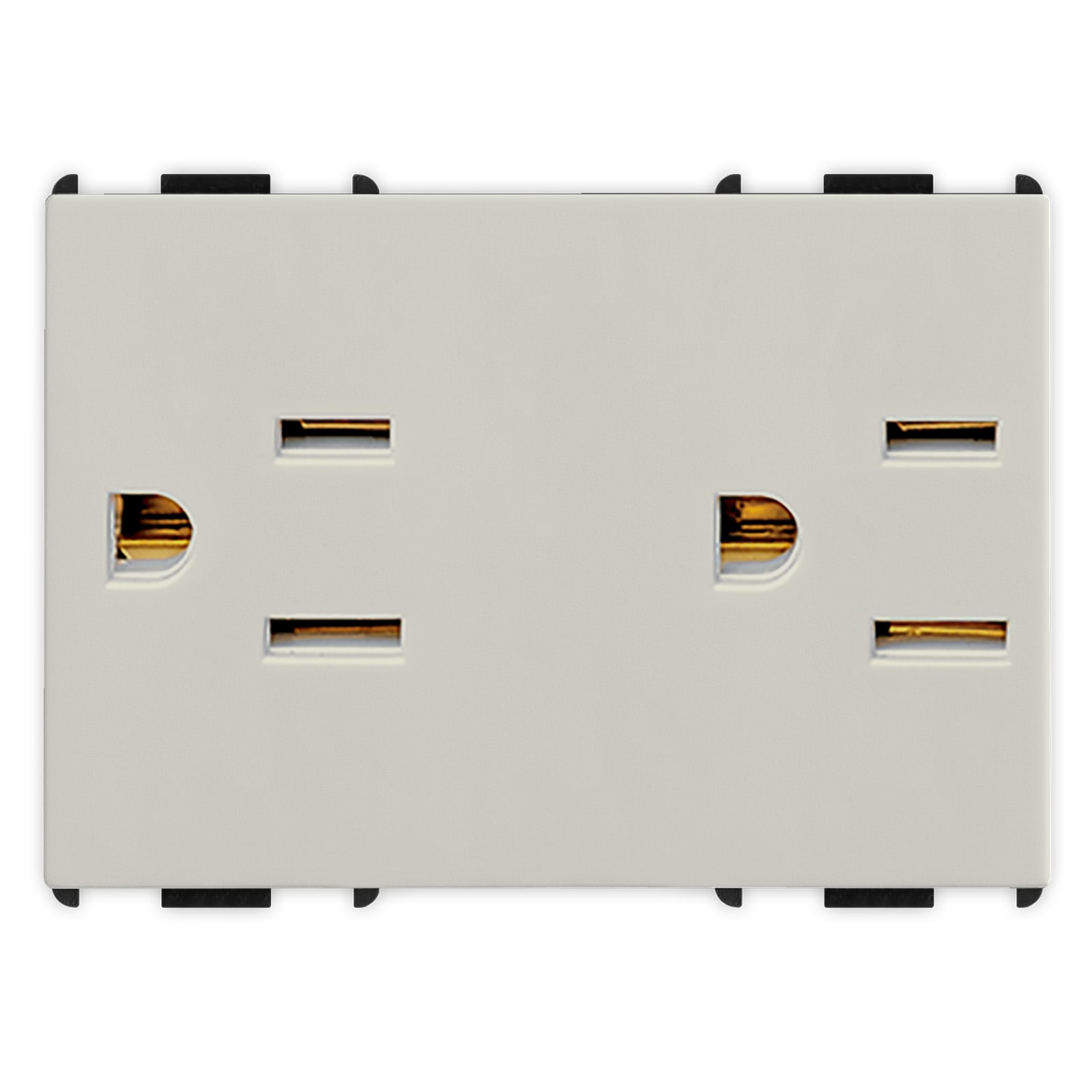 MASTER - PIXIA 2 PRESE 2P+T 15A AMERICANA SAND 12186.2