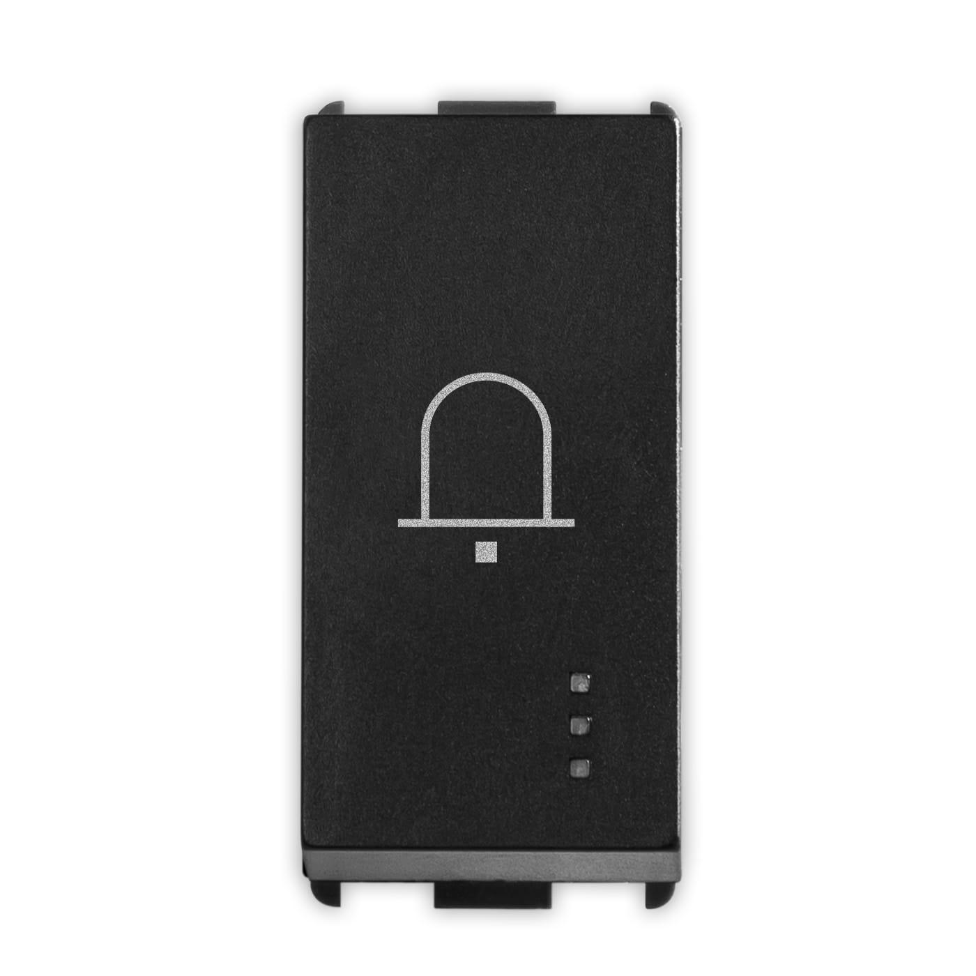 MASTER - PIXIA PULSANTE CAMPANELLO 10A NO BLACK