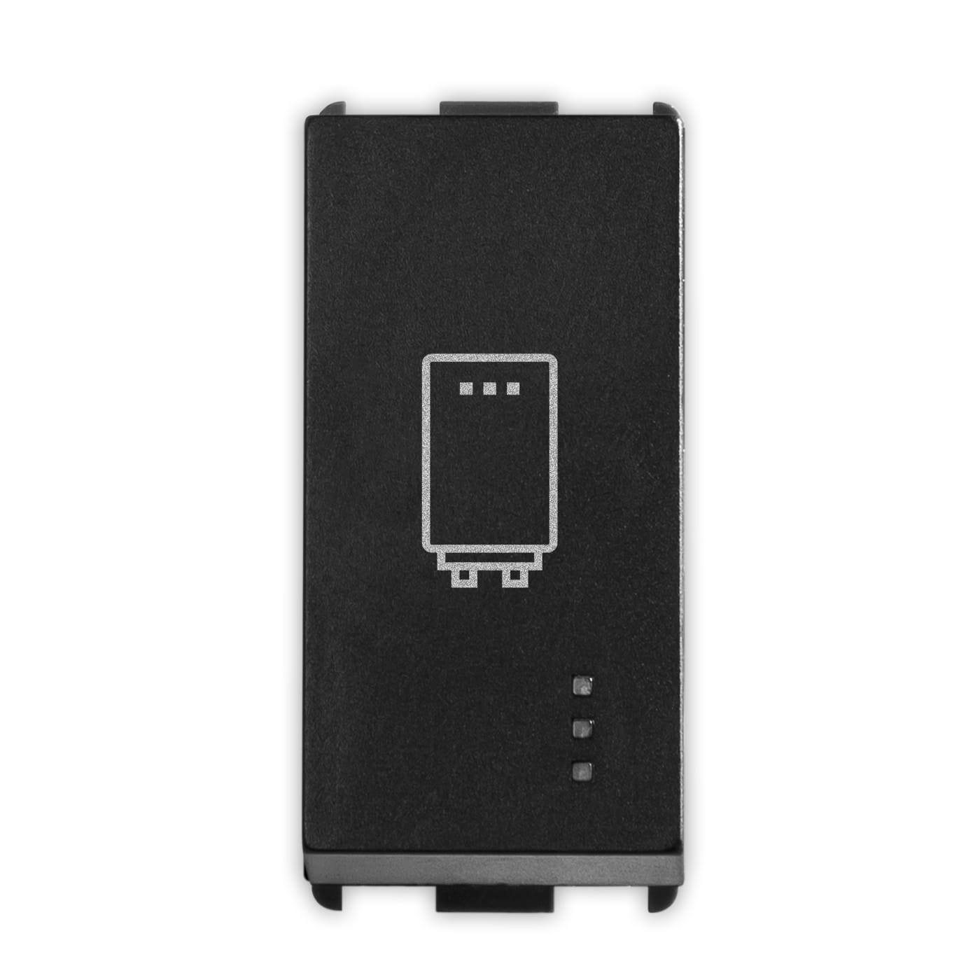 MASTER - PIXIA INTERRUTTORE 2P BOILER 16AX BLACK 14076