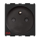 MASTER - PIXIA PRESA 2P+T 20A ST.FRANCESE BLACK 14177.20