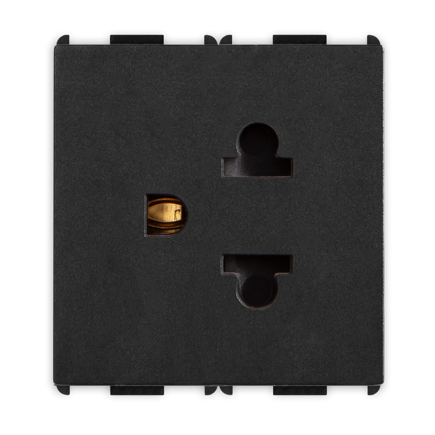 MASTER - PIXIA PRESA 2P+T16A.250V EUROAM. BLACK 14188.2