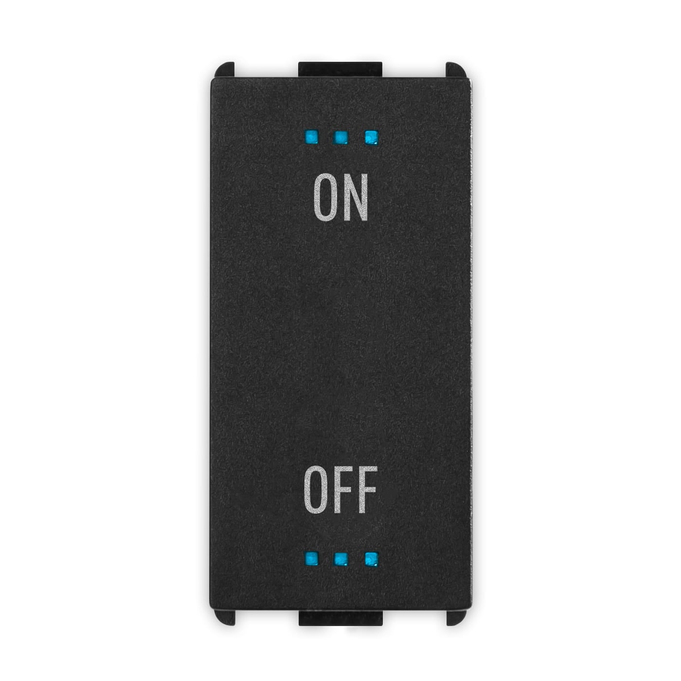 MASTER - PULSANTE PER ZOE 10MA LED ON/OFF BLACKB. 14715