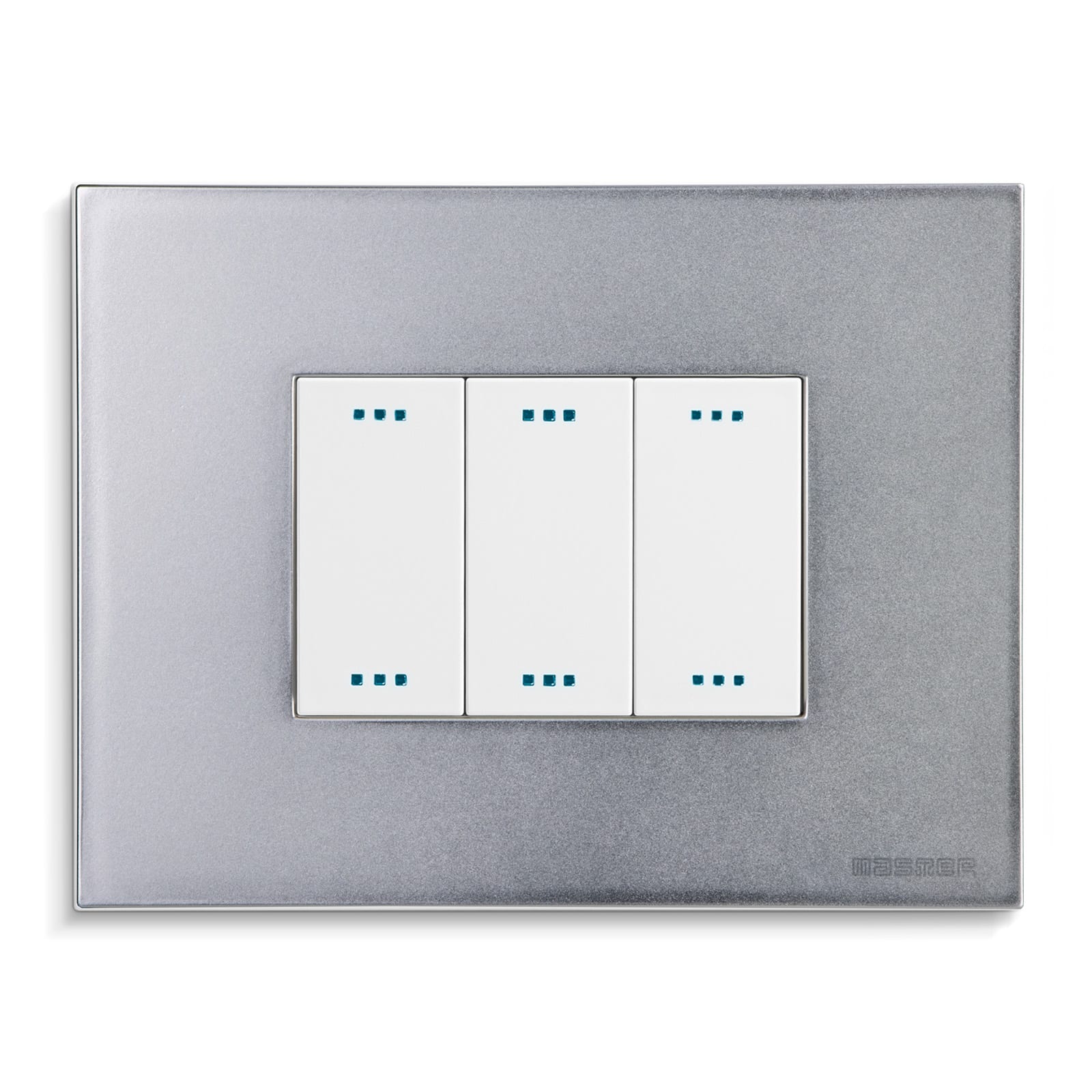 MASTER - PIXIA PLACCA 3 POSTI CLEAR TITANIUM 14PX253