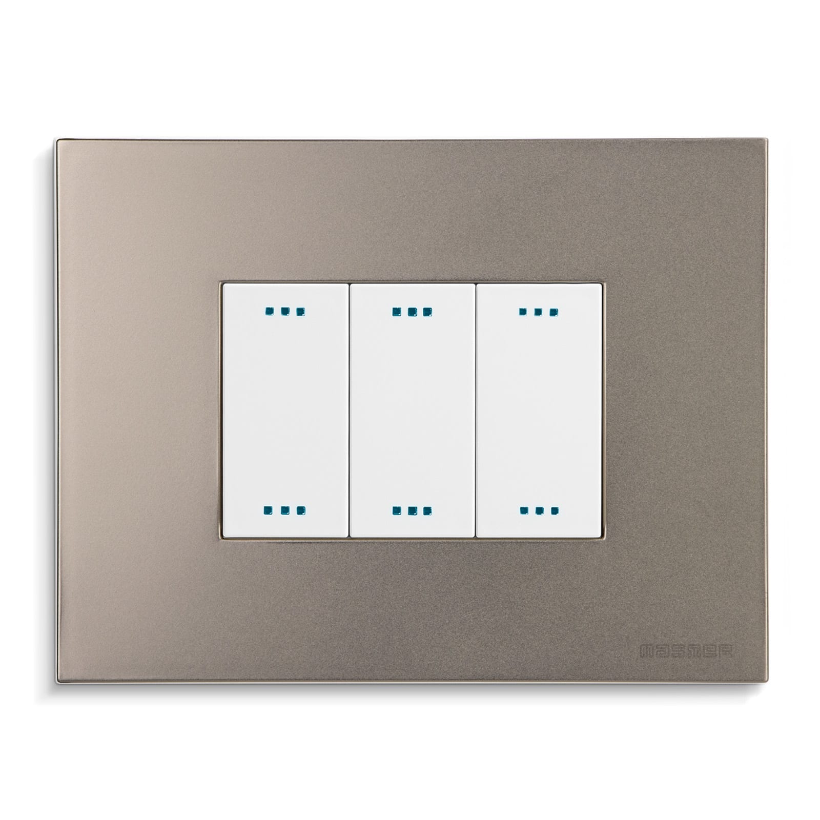 MASTER - PIXIA PLACCA 3 POSTI SILKY NICKEL 14PX293