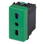 MASTER - MIX PRESA 2P+T 16A BIVALENTE VERDE
