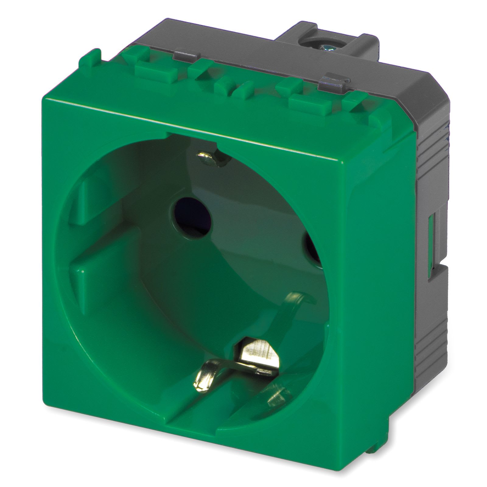 MASTER - MIX PR.SCHUKO 16A 2P+T (LATERALE) VERDE