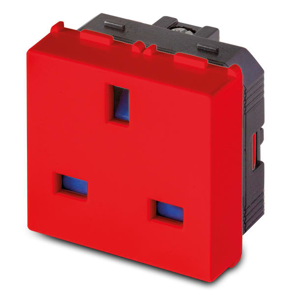 MASTER - MIX PRESA 2P+T 13A ST.INGLESE ROSSA 21178R