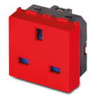 MASTER - MIX PRESA 2P+T 13A ST.INGLESE ROSSA 21178R
