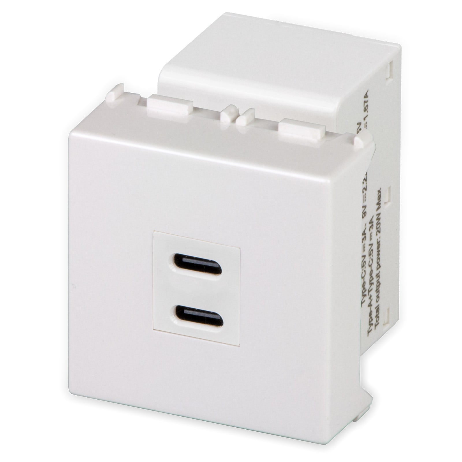 MASTER - MIX ALIM.USB C+C 100/240VAC MAX20W 21212CC.2