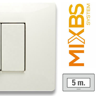 MASTER - MIXBS PLACCA 5P. ST.ING. BIANCO ASPEN 21BS105