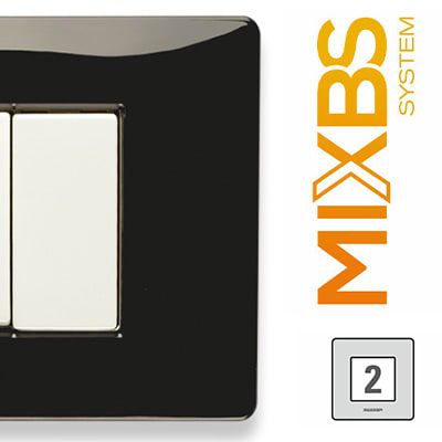 MASTER - MIXBS PLACCA 2 P. ST.ING. BLACK PANTER 21BS202