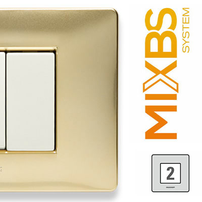 MASTER - MIXBS PLACCA 2 P. ST.ING. ORO KARAT 21BS242