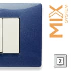 MASTER - MIX PLACCA 2 POSTI STRETTA BLU VEGA 21MP352