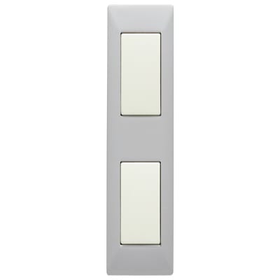 MASTER - MIX PLACCA 1+1 POSTI BIANCO ASPEN 21MX101-2