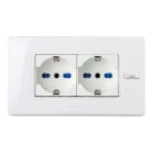 MASTER - PLACCA 4 POSTI PURE WHITE ANTIBACTERIAL 21MX104-AB