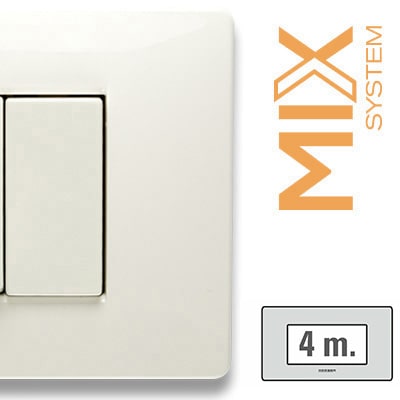 MASTER - MIX PLACCA 4 POSTI BIANCO ASPEN