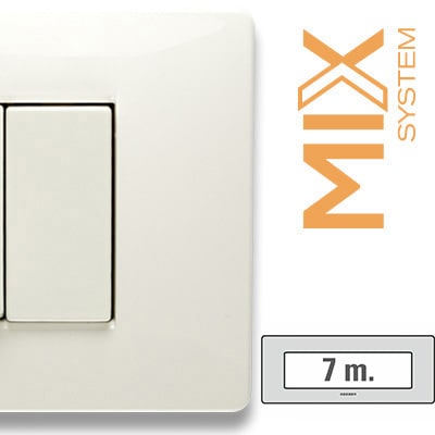 MASTER - MIX PLACCA 7 POSTI BIANCO ASPEN