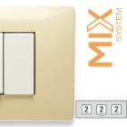 MASTER - MIX PLACCA 2+2+2 POSTI BIANCO PARIGI