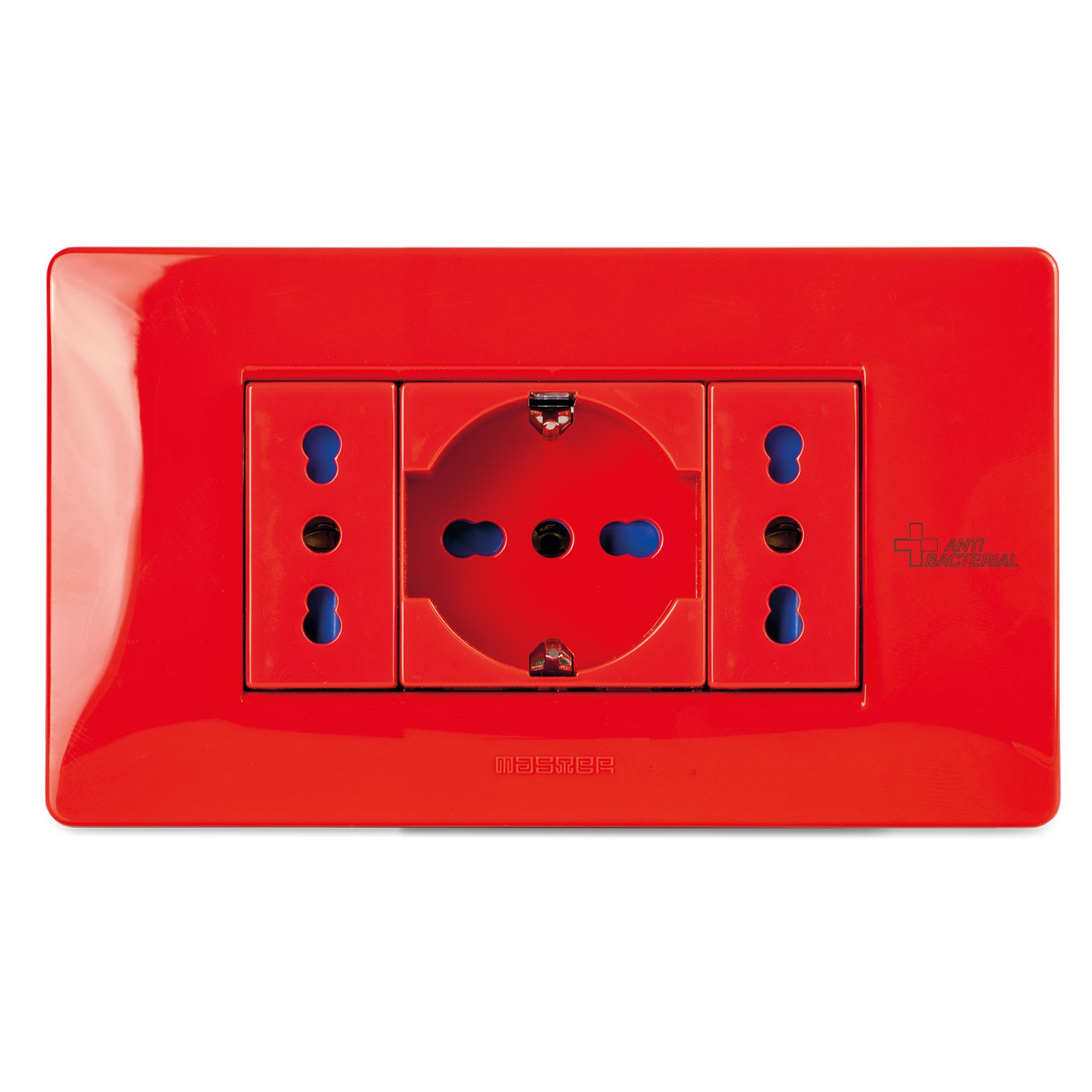 MASTER - PLACCA 4 POSTI PURE RED ANTIBACTER 21MX154-AB