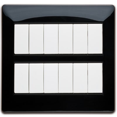 MASTER - MIX PLACCA 12 POSTI NERO PANTHER 21MX2012