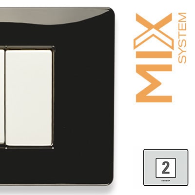 MASTER - MIX PLACCA 2 POSTI NERO PANTHER 21MX202