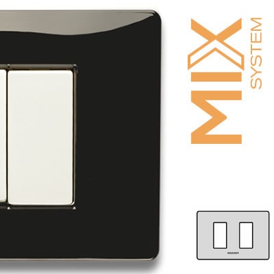 MASTER - MIX PLACCA 2 POSTI NERO PANTHER 21MX203-2