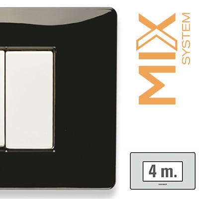 MASTER - MIX PLACCA 4 POSTI NERO PANTHER 21MX204