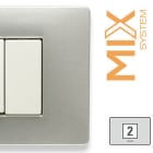 MASTER - MIX PLACCA 2 P. CENTRALI ALUMINIUM 21MX263-C