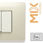 MASTER - MIX PLACCA 3 POSTI BIANCO SAFARI 21MX283