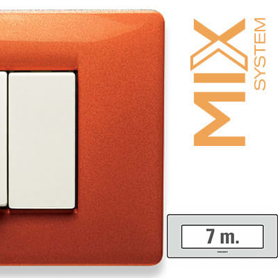 MASTER - MIX PLACCA 7 POSTI ARANCIO TIBET 21MX337