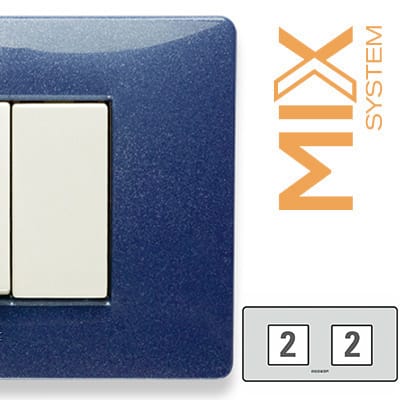 MASTER - MIX PLACCA 2+2 POSTI BLU VEGA 21MX352-2