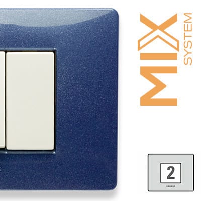 MASTER - MIX PLACCA 2 POSTI BLU VEGA 21MX352