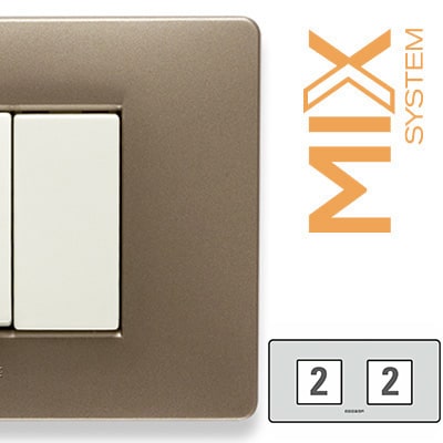 MASTER - MIX PLACCA 2+2 POSTI VULCANO 21MX552-2