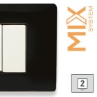 MASTER - MIX PLACCA 2 POSTI NERO MATT 21MX812