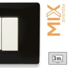MASTER - MIX PLACCA 3 POSTI NERO MATT 21MX813