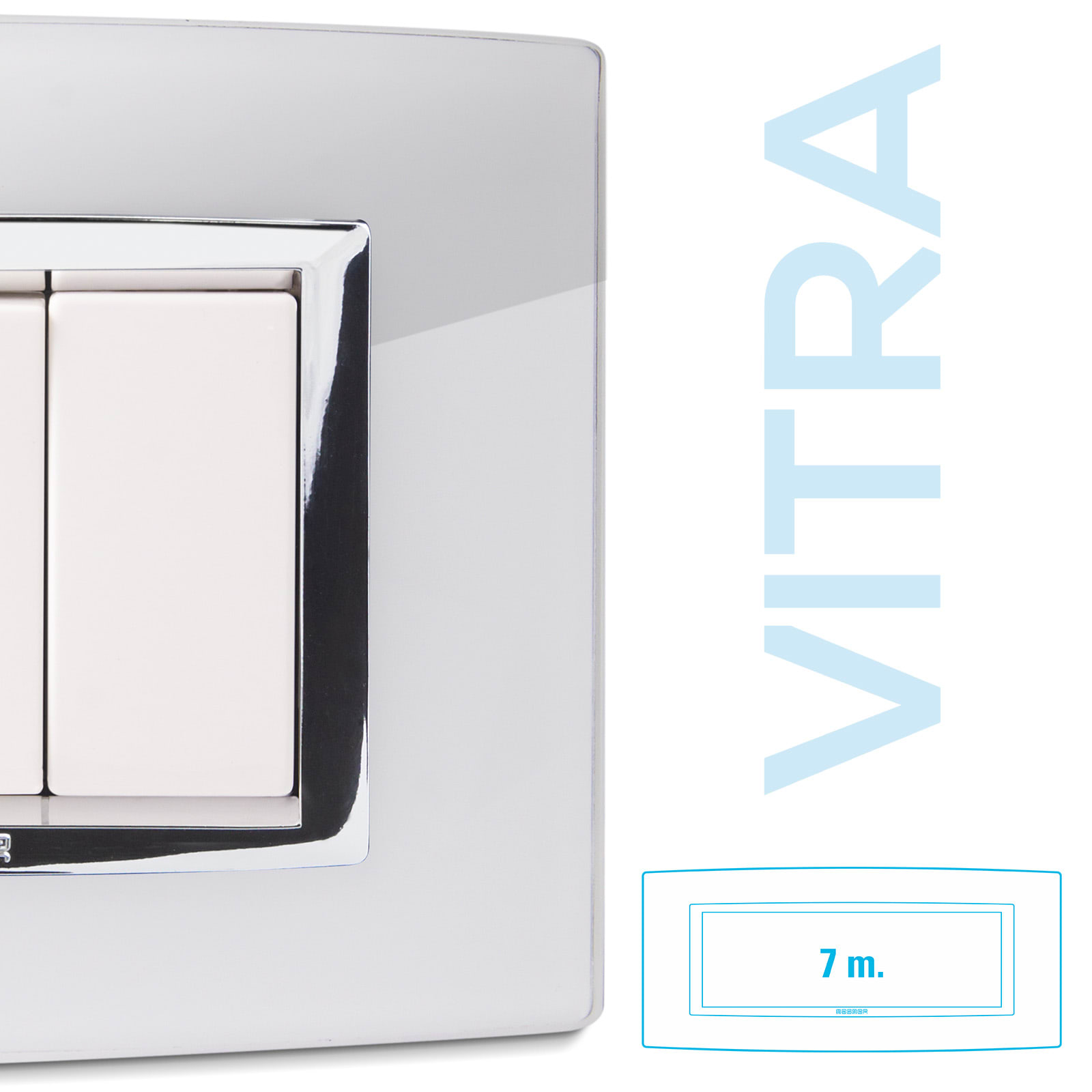 MASTER - PLACCA VETRO BIANCO 7P. VITRA