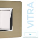 MASTER - PLACCA OTTONE SPAZZOLATO 7P. VITRA 22VBS277