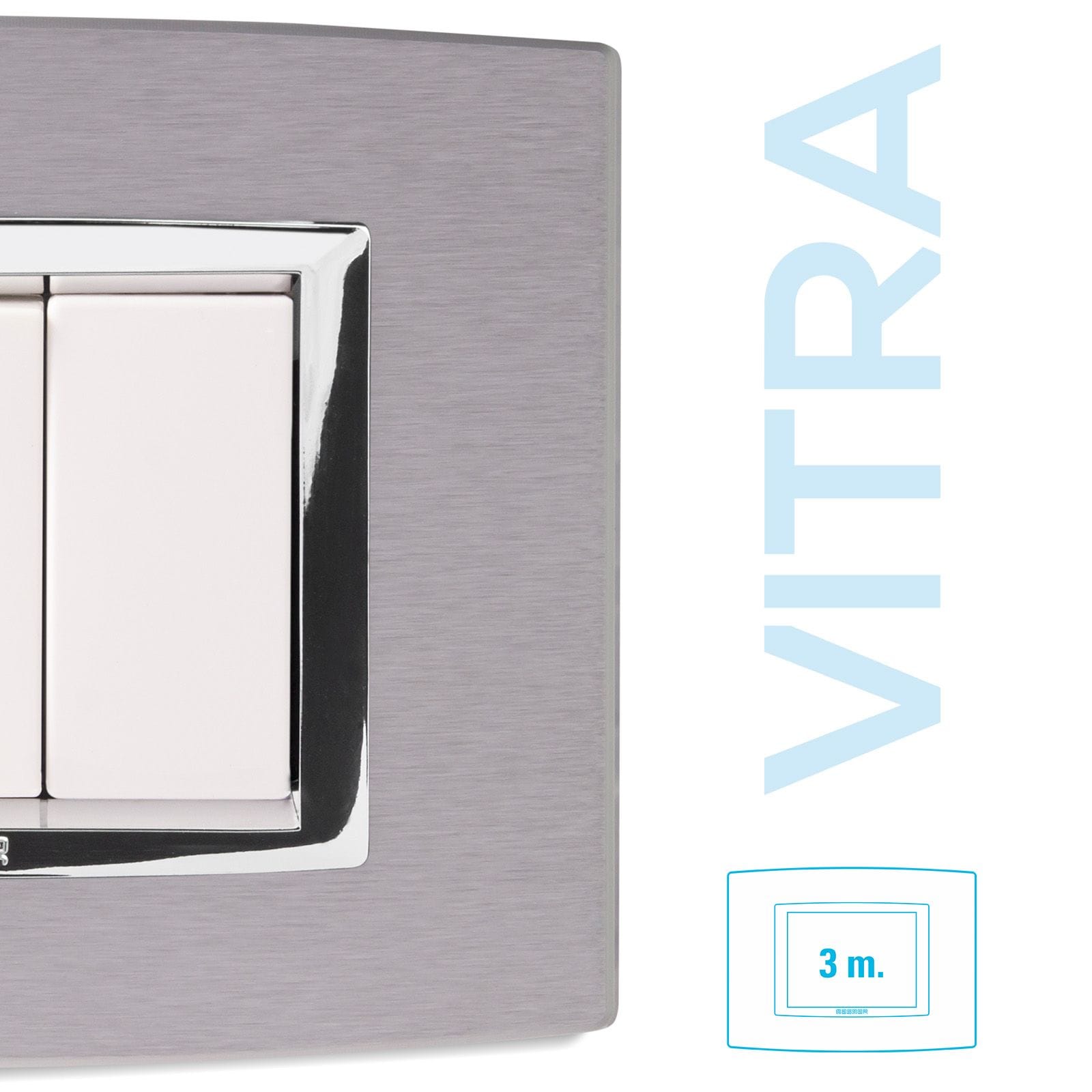 MASTER - PLACCA ALLUMINIO NATURALE 3P. VITRA