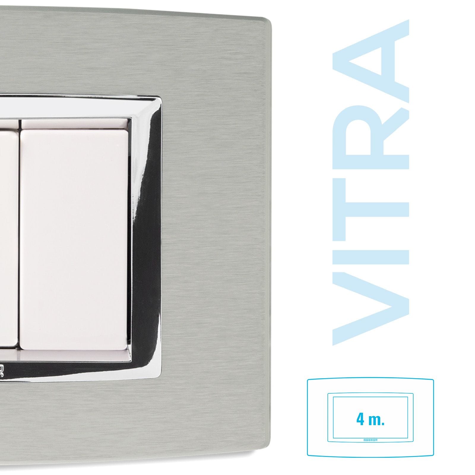 MASTER - PLACCA ALLUMINIO NATURALE 4P. VITRA 22VBS654