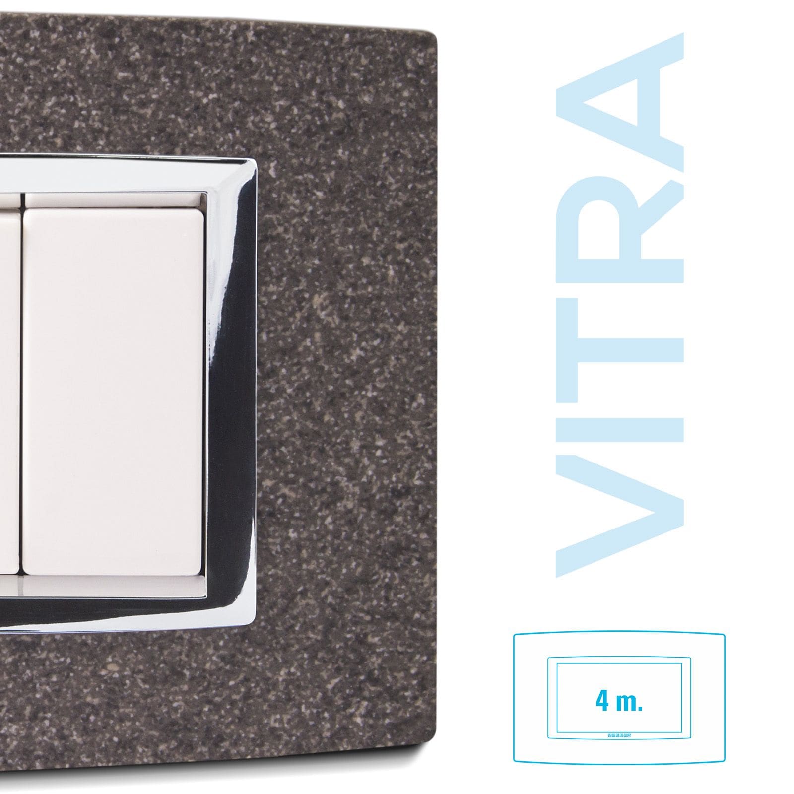 MASTER - PLACCA VITRA GRANITO GRIGIO 4 P