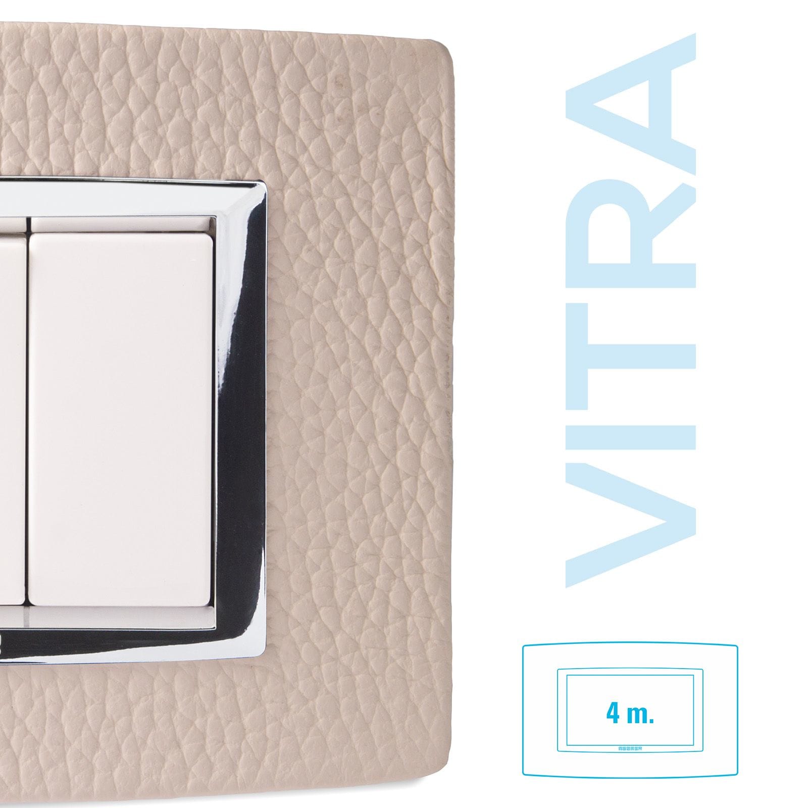 MASTER - PLACCA VITRA PELLE AVORIO 4 P 22VBS964