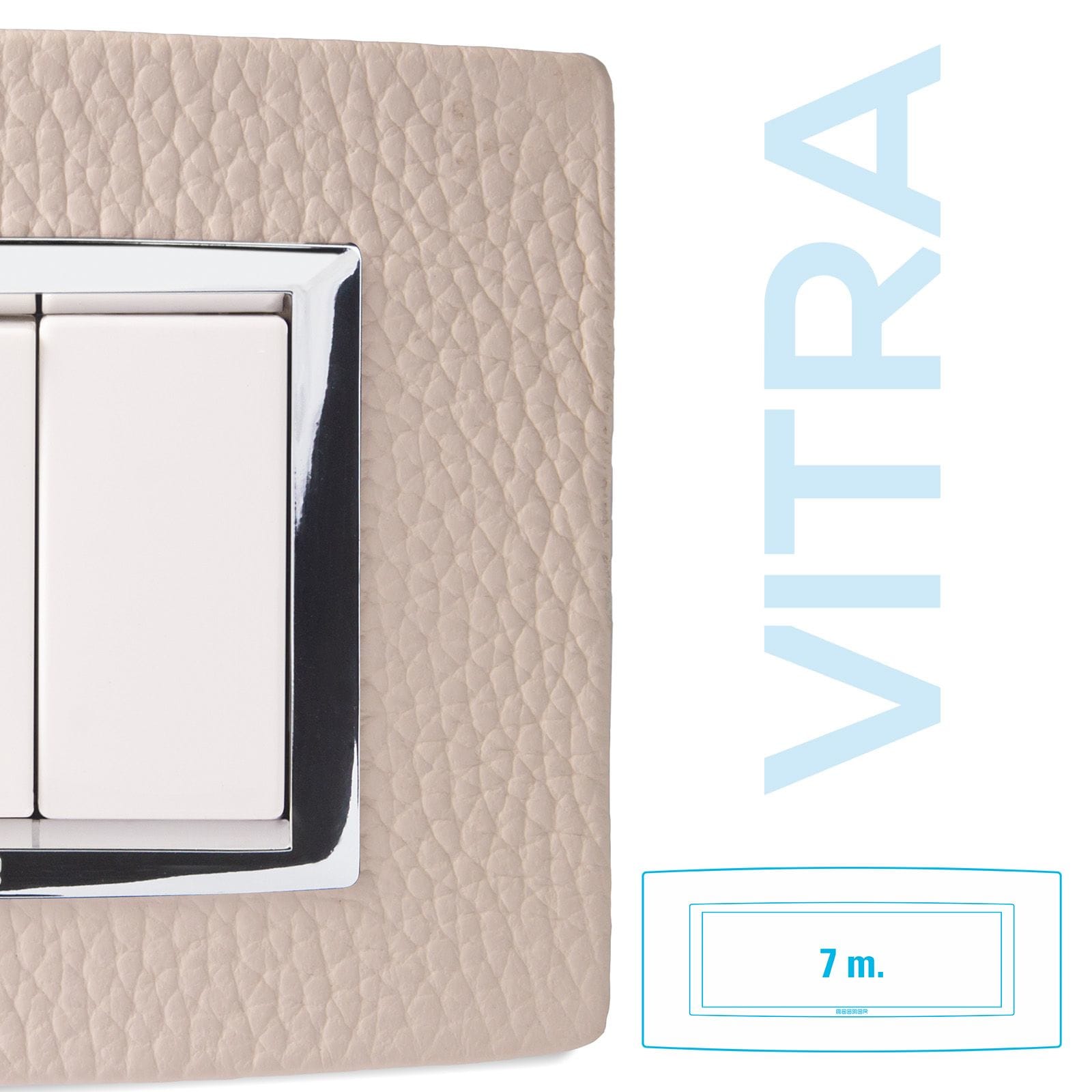 MASTER - PLACCA VITRA PELLE AVORIO 7 P 22VBS967