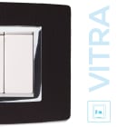 MASTER - PLACCA VITRA PELLE TESTA DI MORO 2 P 22VBS972