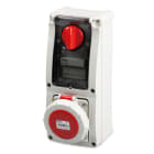 MASTER - PR.INT.3P+T 32A 380V 3H ROSSA IP67 C/SCA