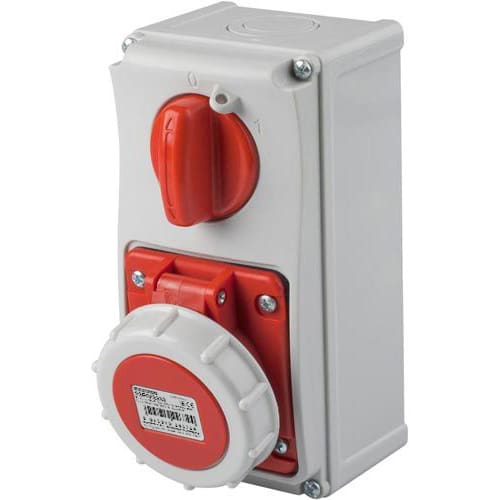 MASTER - PR.INT.VR.3P+T 32A 380V 3H ROSSA IP67 C/ 23PIV3333